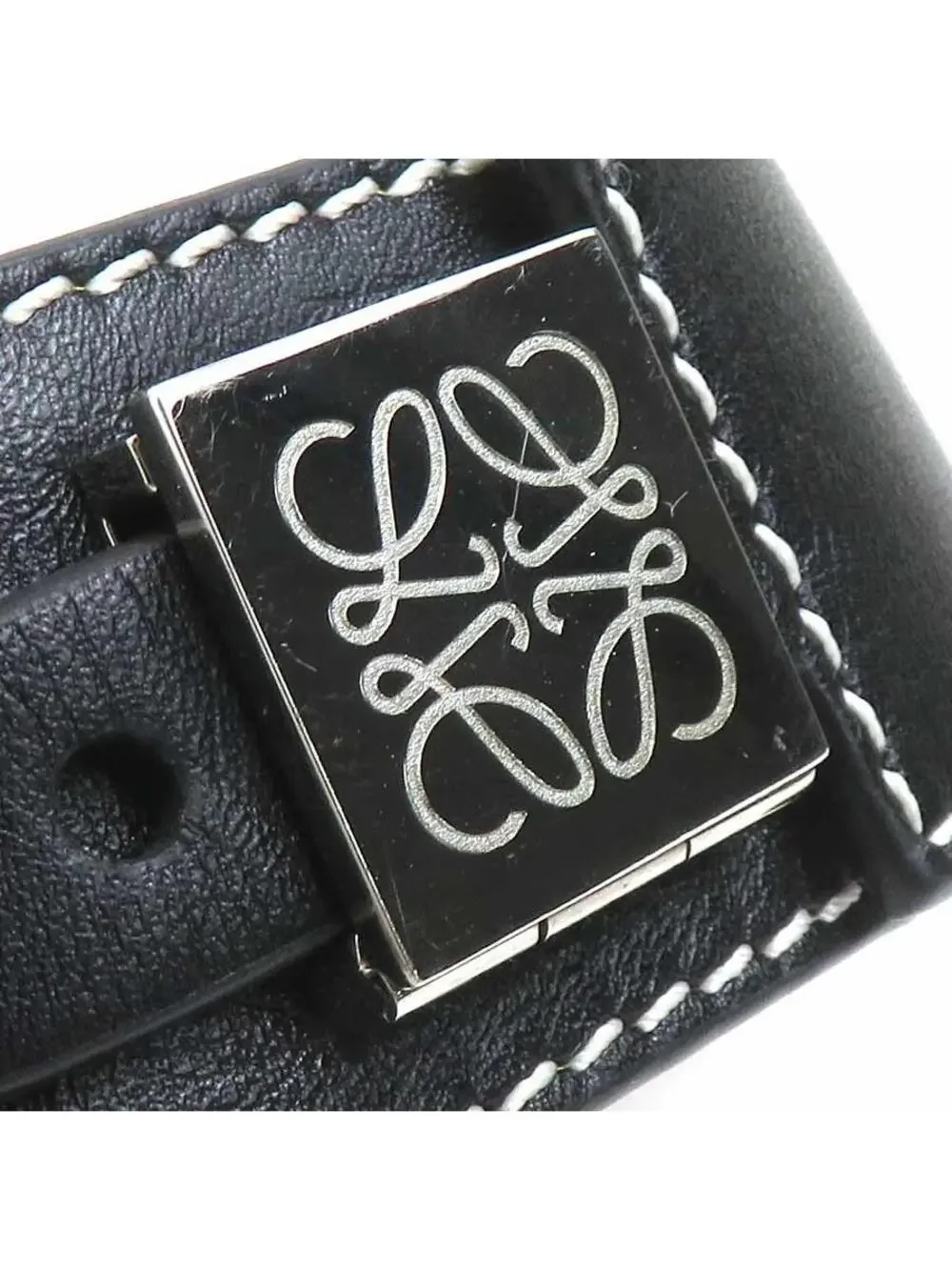 Auth Loewe Anagram Bracelet #303039L14B